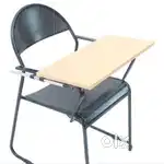 Metal chair with writing pad full. 15 nos. 1500 per set.