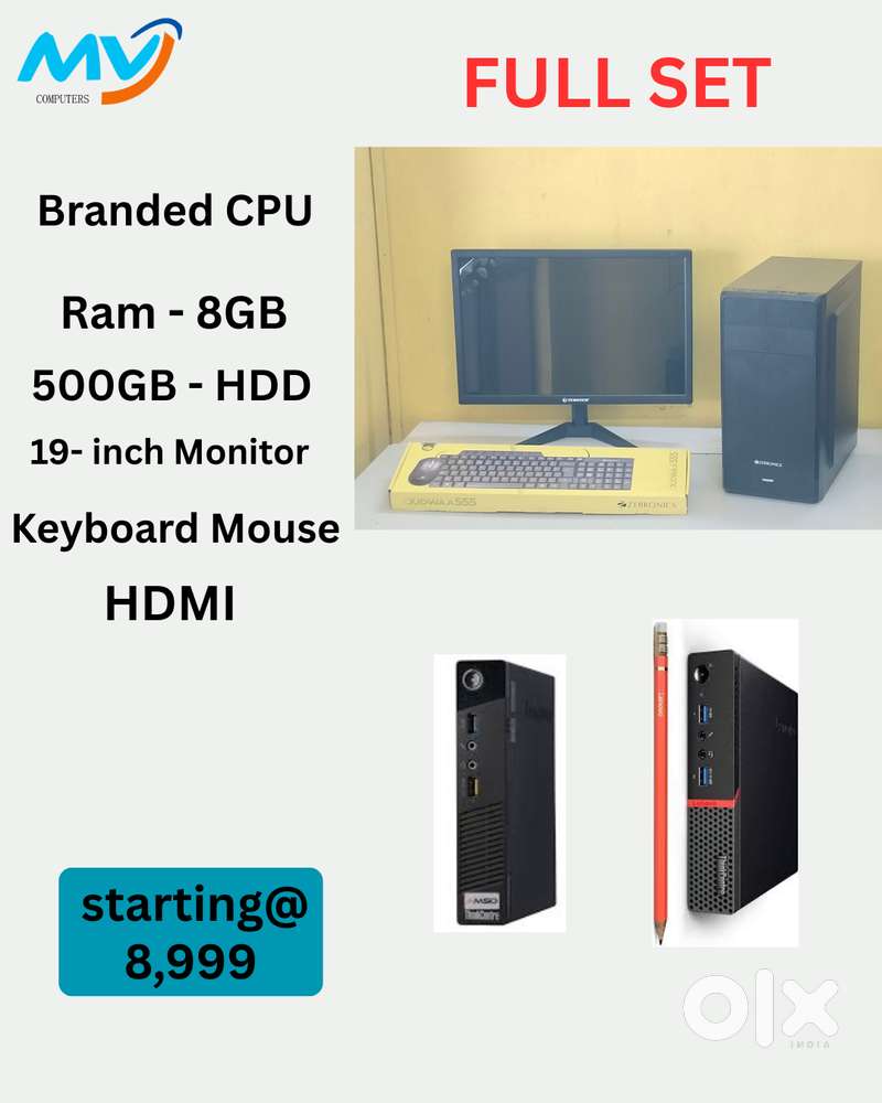 1 Year Warranty  Branded FULL SET  Desktop Laptop Sales & Service i3-