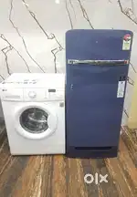Lg direct drive front load fully automatic washing machine and fridge