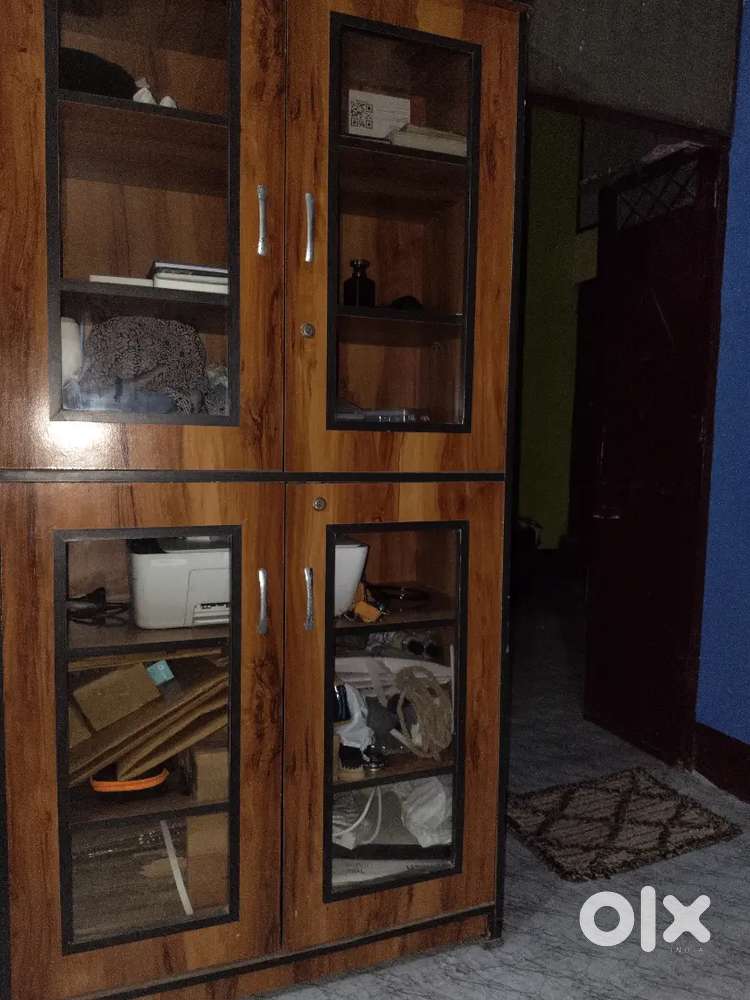 Glass Door Double Sided Almirah