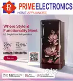 ** LG with inbuilt stand and flower design 190 ltrs refegrators;;/