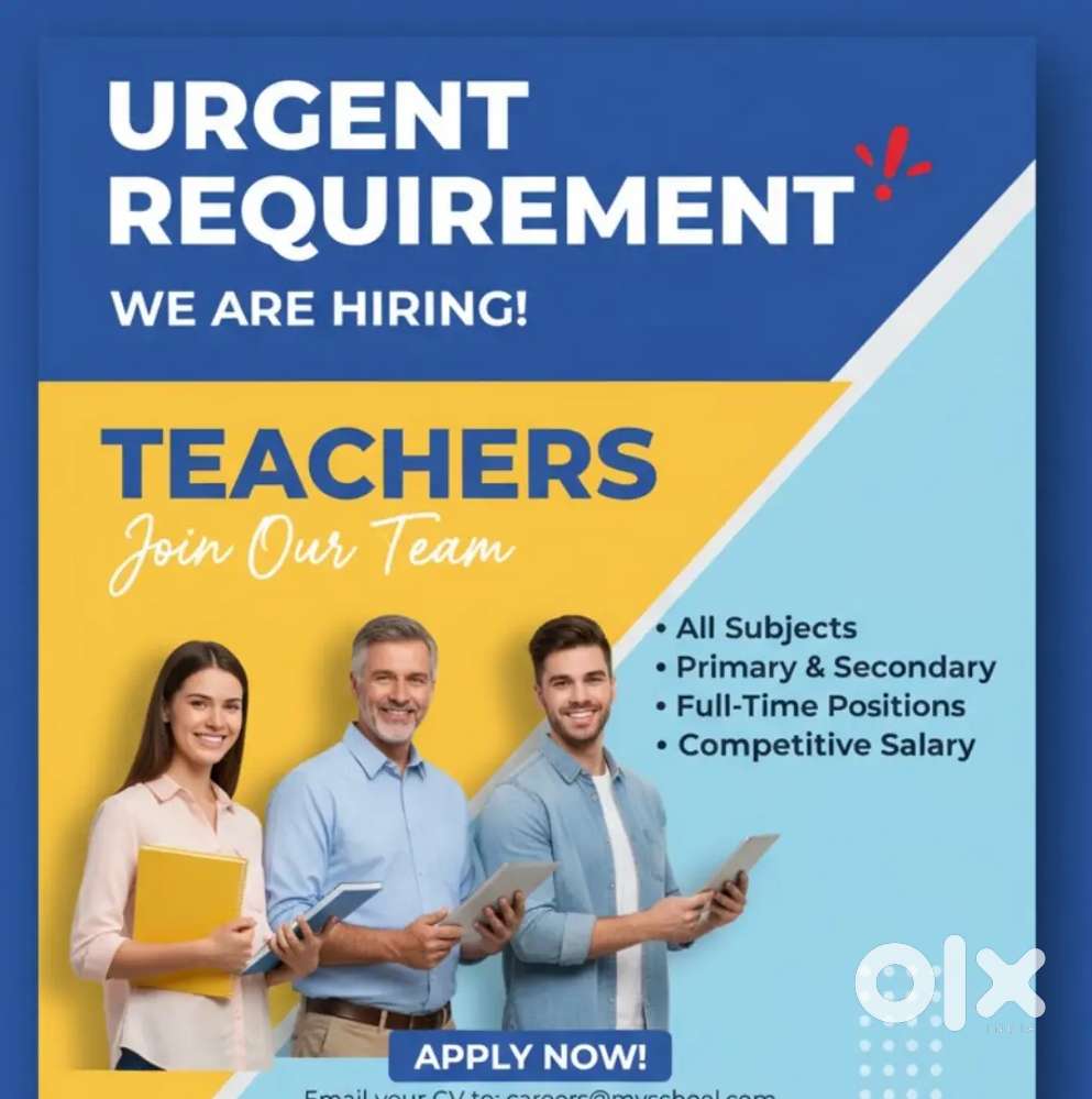 Urgent Teacher Requirement