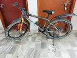 Gang furious bycycle in gray with orange colour