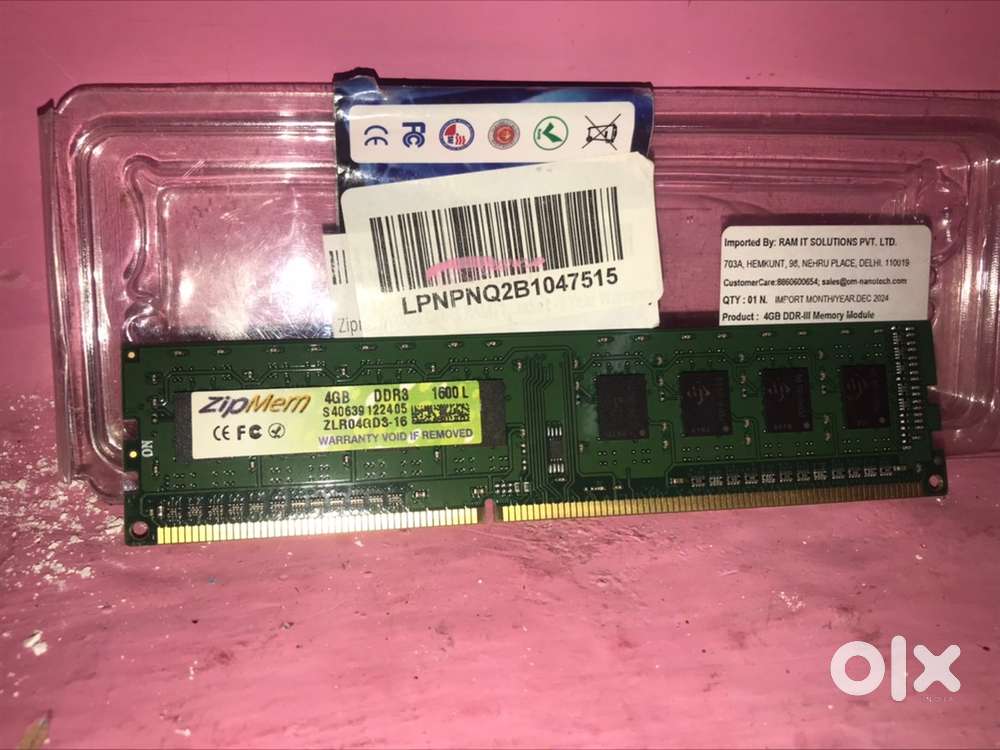 4 GB DESKTOP RAM DDR3 FOR PC