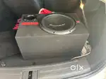 S&b 2 ch amplifier +pioneer 1202d4 subwoofer + tuned box