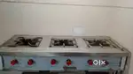 3 Knob Burner Commercial Cooking Stove