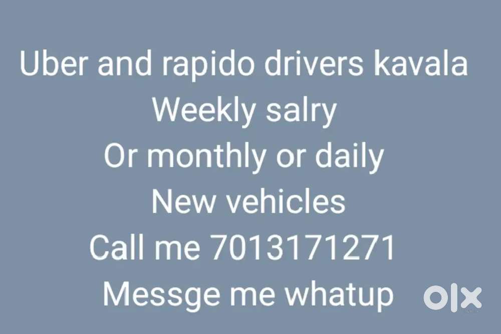 Uber and rapido