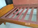 Pure teak wood single cot