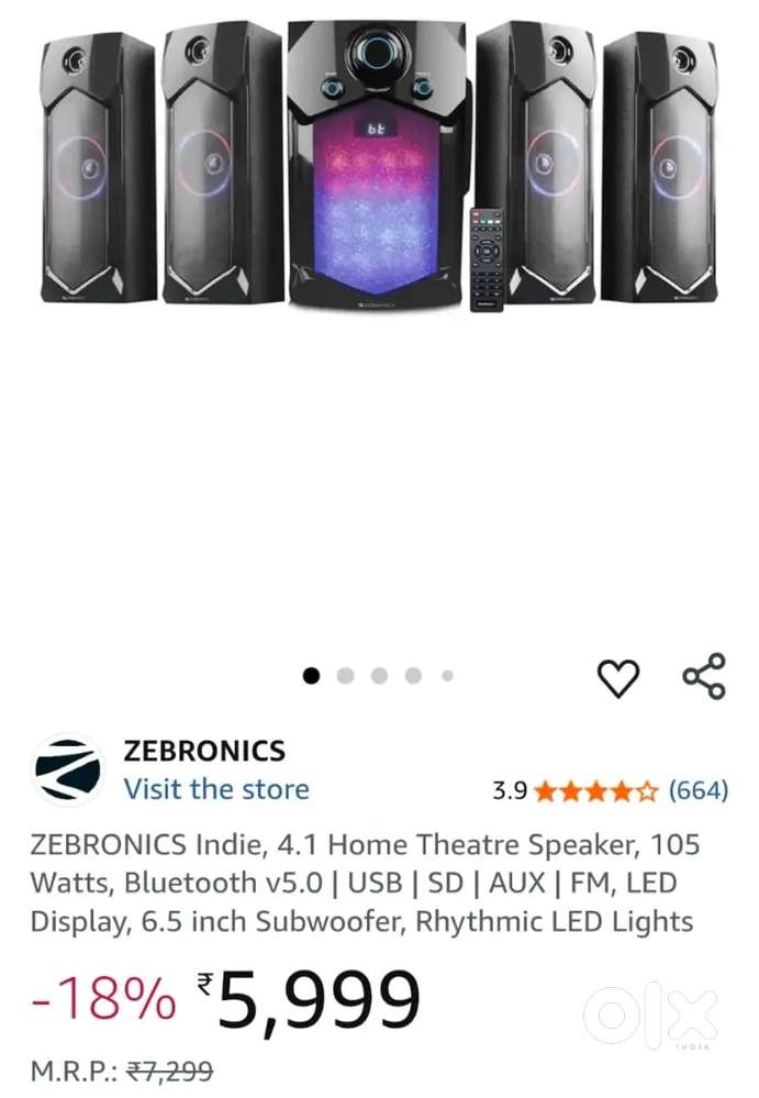 ZEBRONICS 4.1
