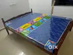 Family wooden cot with matress