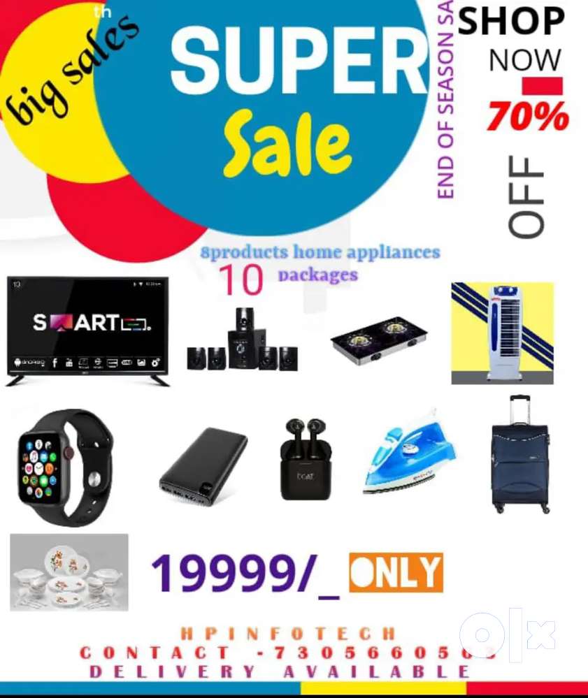 Offer packages led smart tv combo  ten products