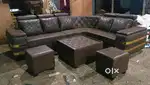 L TYPE KIT KAT MODEL DIAMOND STRIPS SOFA AVAILABLE AT ZAM ZAM FURNITUR