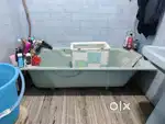 Bath tub , big one, mint green colour