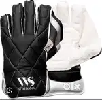 White dot keeping gloves