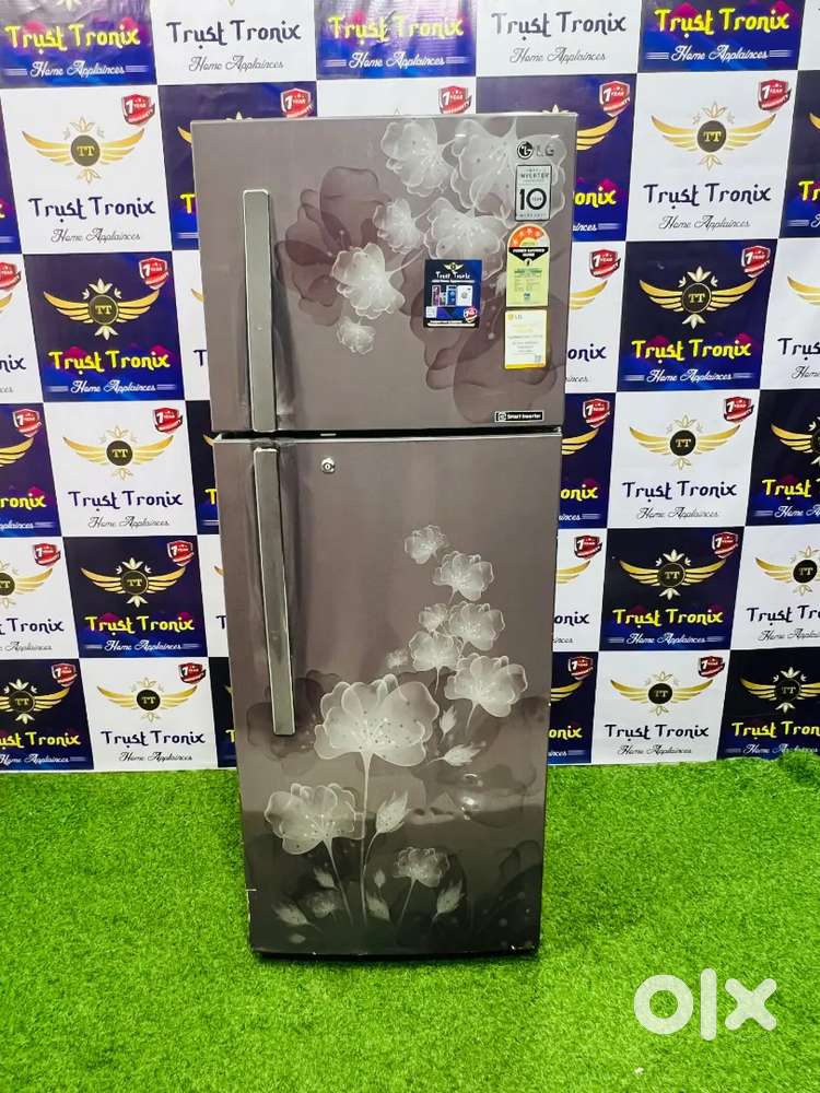 Brown LG 260ltr smart inverter LG double door fridge