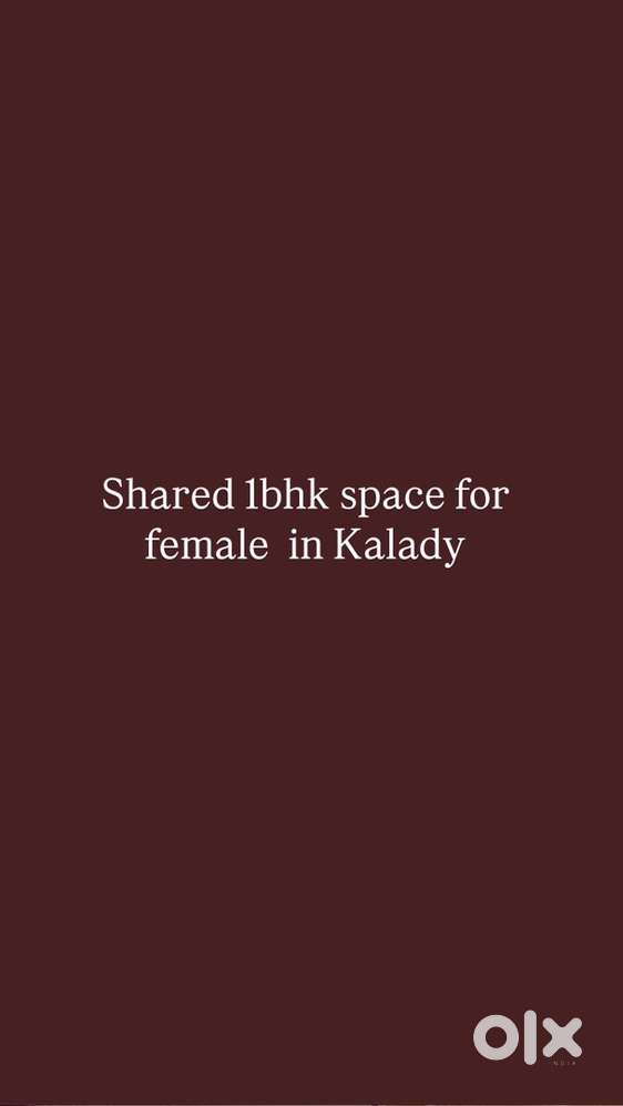 1bhk sharing for a lady in kalady