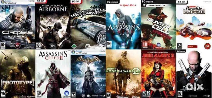 Pc game and softwares available