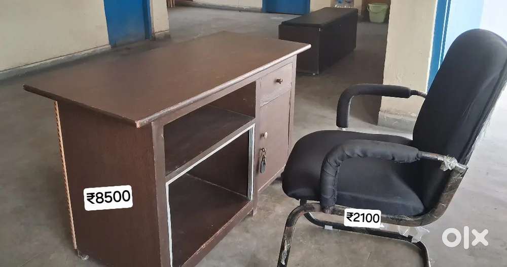 Office Tablet &Chair ,Computer table, shoe rack  with cushion,printer