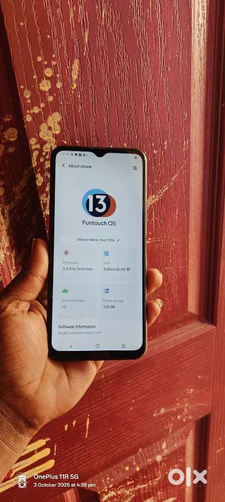 VIVO Y33S 8+4GB RAM/128GB STORAGE,5000MAH BATTERY, GOOD CONDITION