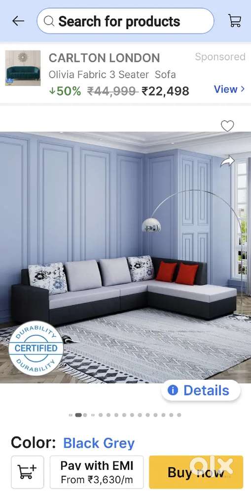 Fresh sofa unused reason to sell shifting