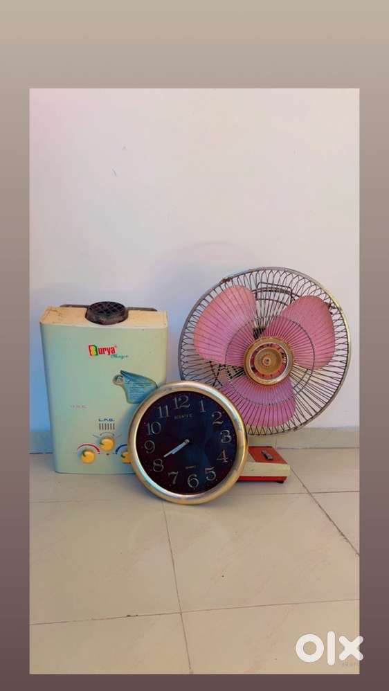 Gas gizer—Fan—watch