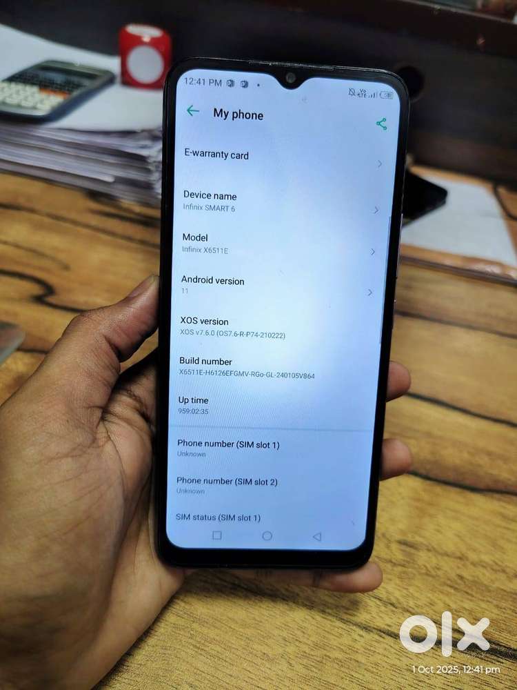 Model name-Infinix smart 6