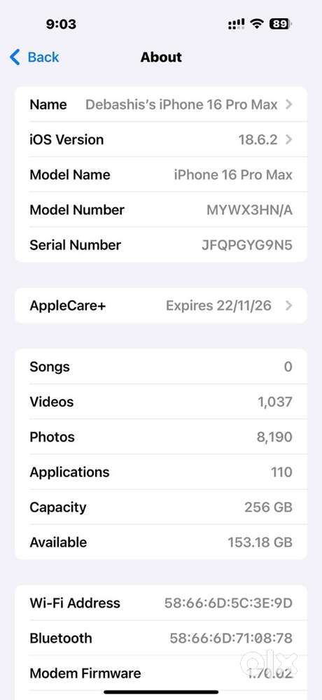 16 Pro Max, 256 gb, Desert Titanium Colour