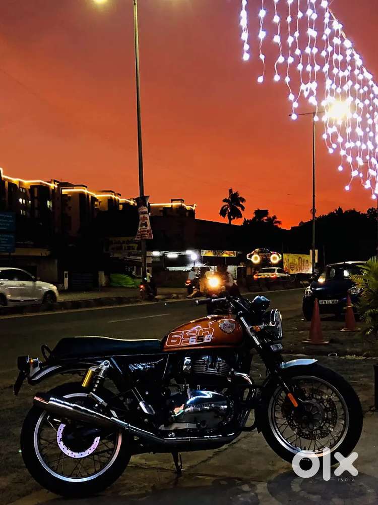 Orange crush interceptor 650 Royal Enfield