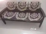 Wooden Sofa set (3+1+1)