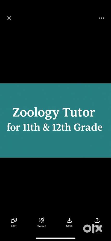 Zoology Tutor for 11th and 12th