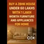 Buy a Stylish 2BHK Below 60 lakhs