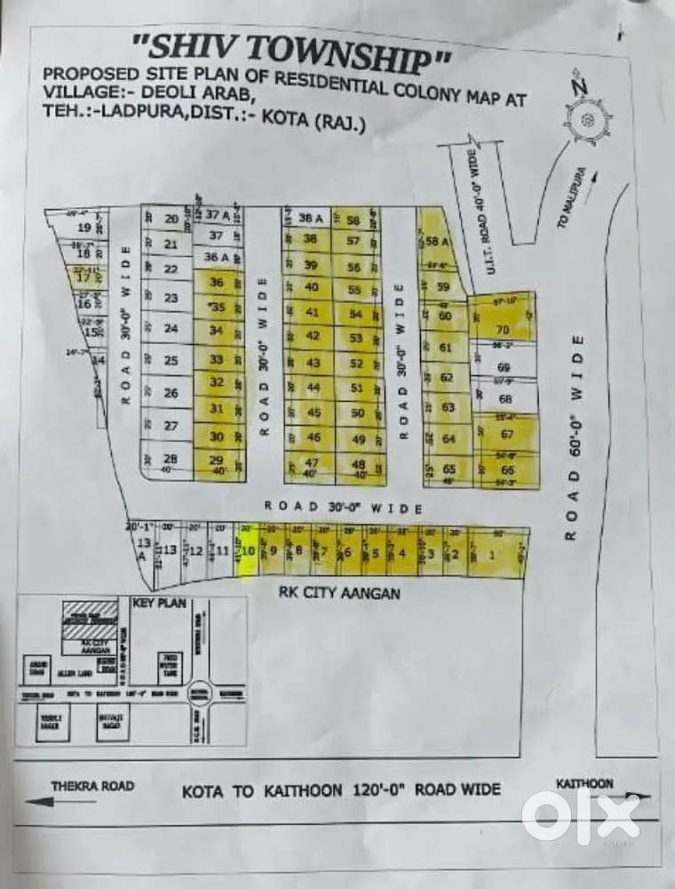 30 माह की आसान किस्तों में प्लॉट बिकाऊ है ठेकड़ा रोड कोटा