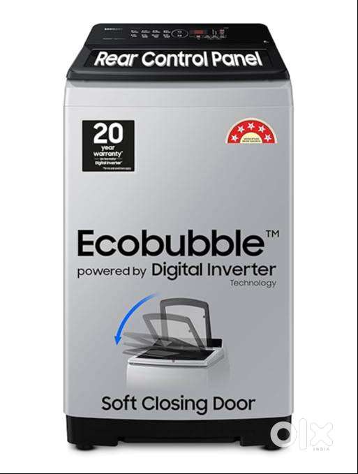 Samsung 8 kg, 5 star, Eco Bubble Tech, Digital Inverter Motor, Soft Cl