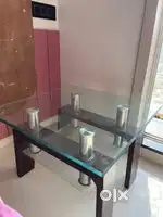 Glass top center table for sale