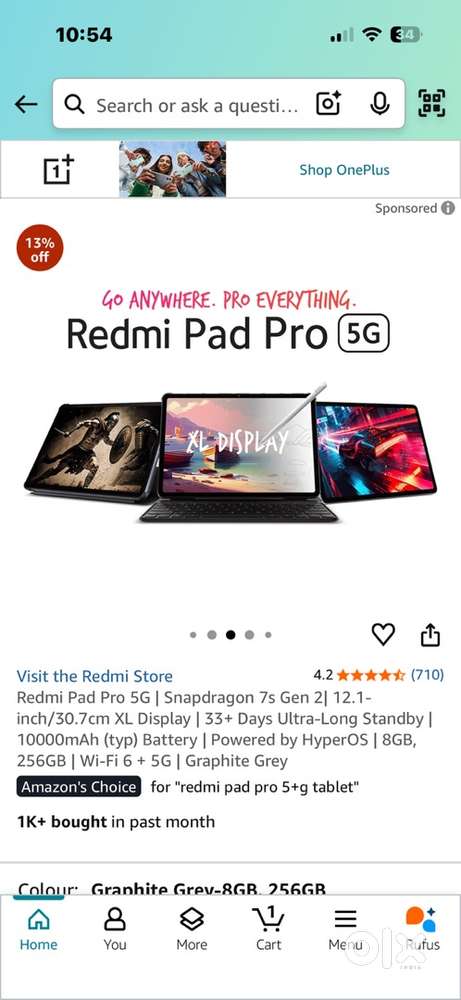 Redmi pad tablet / 7 days old