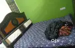 King size bed with storage box with mattress and dressing table