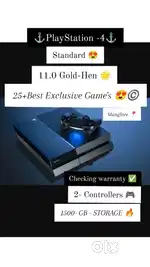 PS4- 30+ BEST GAME'S - 11.0 - 1.5 TB - 2 CONTROLLERS - PLAYSTATION PS5