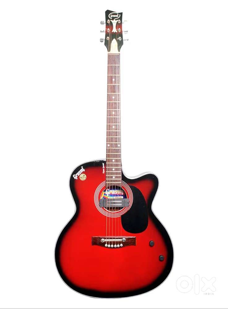 Grason Topaz (Red)6-String Cut A Way Right Hand Acoustic Semi-Electric
