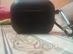 Only earbuds with their cover and charger