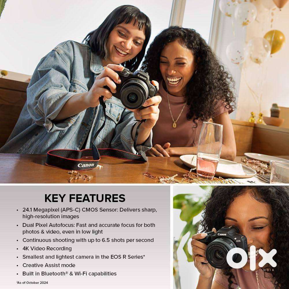 Like New Canon EOS R100 with Bill, Box & Extra Accessories