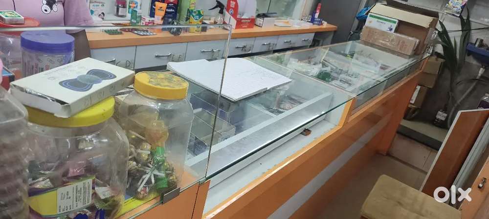 Medical Shop counter and rak