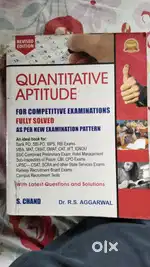 Quantitative Aptitude (For competitive Examinations fully solved)