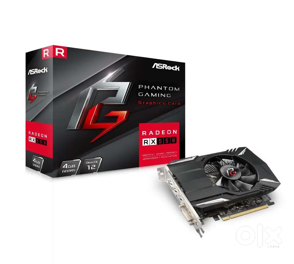 AMD graphics card rx550 4gb vram good condition 1.4 old