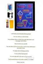 Led Advertise Message Writing Display Board (1.5 ×2 feet) (3 × 2 Feet)