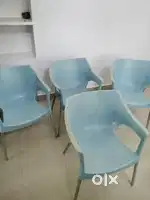 Steel leg chairs