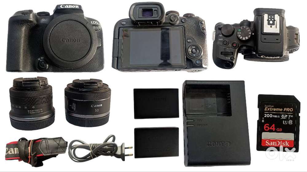 Canon R10 With 18-45mm & 50mm Lenses F1.8