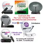 AIRTEL DTH ! TATÀ ! SUNDIRECT ! PLÀY ! DISHTV ! VIDEOCON D2H ! LED TV