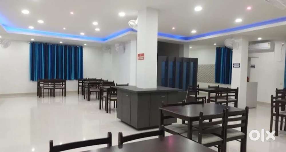 A building of three floors suitable for  a restaurant cum hotel