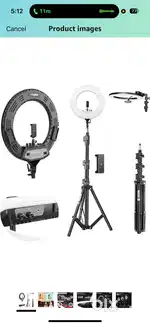 Selfie stand with whole set