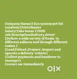 Wanted (Delivery Driver)Chintalkunta